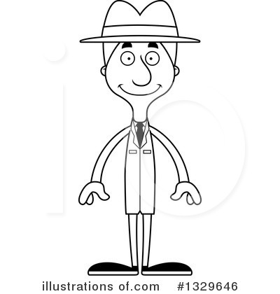 Royalty-Free (RF) Tall White Man Clipart Illustration by Cory Thoman - Stock Sample #1329646