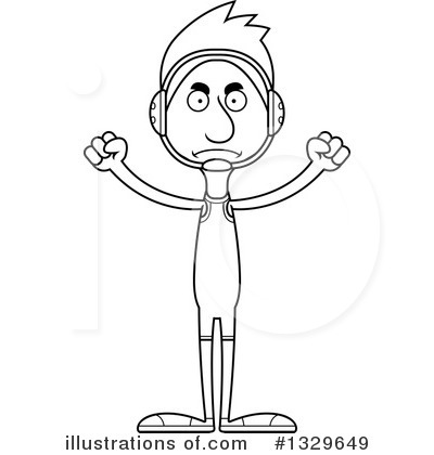 Royalty-Free (RF) Tall White Man Clipart Illustration by Cory Thoman - Stock Sample #1329649