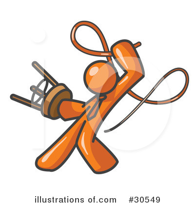 Orange Character Clipart #30549 by Leo Blanchette