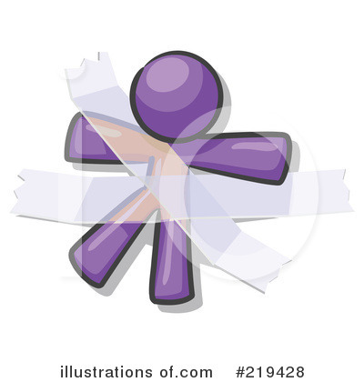Purple Mascot Clipart #219428 by Leo Blanchette