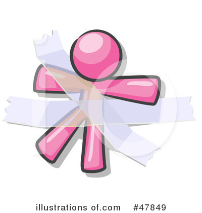 Pink Design Mascot Clipart #47849 by Leo Blanchette