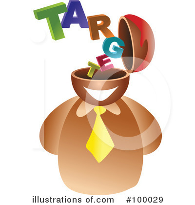 Royalty-Free (RF) Target Clipart Illustration by Prawny - Stock Sample #100029