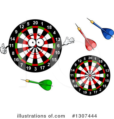 Royalty-Free (RF) Target Clipart Illustration by Vector Tradition SM - Stock Sample #1307444