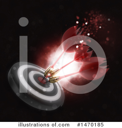 Throwing Darts Clipart #1470185 by KJ Pargeter