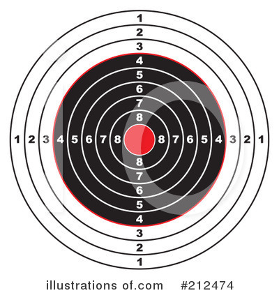 Royalty-Free (RF) Target Clipart Illustration by michaeltravers - Stock Sample #212474