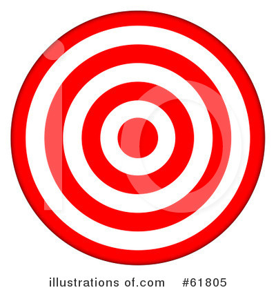 Royalty-Free (RF) Target Clipart Illustration by ShazamImages - Stock Sample #61805