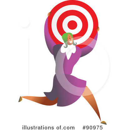 Royalty-Free (RF) Target Clipart Illustration by Prawny - Stock Sample #90975