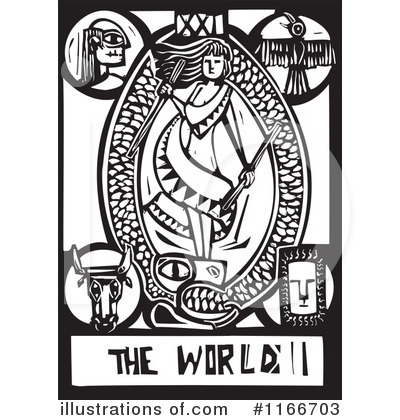Royalty-Free (RF) Tarot Card Clipart Illustration by xunantunich - Stock Sample #1166703