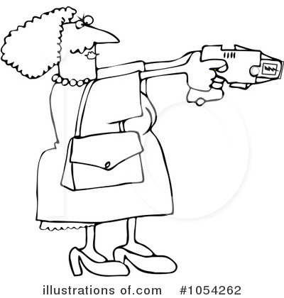 Royalty-Free (RF) Taser Clipart Illustration by djart - Stock Sample #1054262