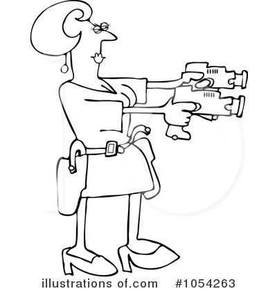 Royalty-Free (RF) Taser Clipart Illustration by djart - Stock Sample #1054263