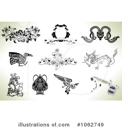 Royalty-Free (RF) Tattoo Clipart Illustration by AtStockIllustration - Stock Sample #1062749