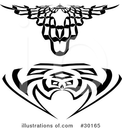 Royalty-Free (RF) Tattoo Clipart Illustration by KJ Pargeter - Stock Sample #30165