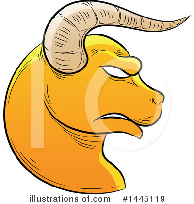 Royalty-Free (RF) Taurus Clipart Illustration by cidepix - Stock Sample #1445119