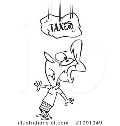 Royalty-Free (RF) Taxes Clipart Illustration by toonaday - Stock Sample #1091049