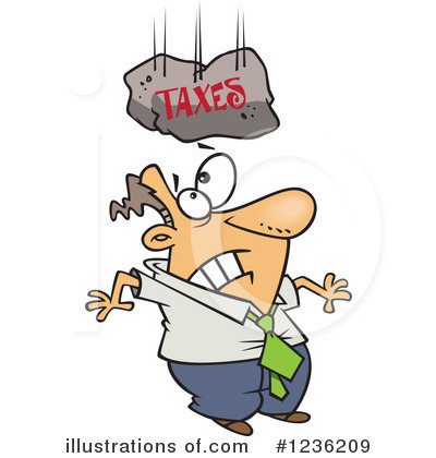 Royalty-Free (RF) Taxes Clipart Illustration by toonaday - Stock Sample #1236209