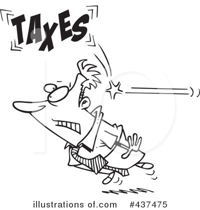 Royalty-Free (RF) Taxes Clipart Illustration by toonaday - Stock Sample #437475