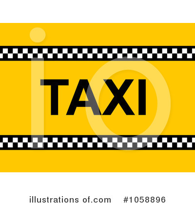 Royalty-Free (RF) Taxi Clipart Illustration by oboy - Stock Sample #1058896