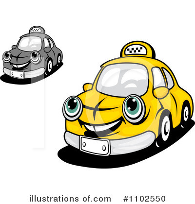 Royalty-Free (RF) Taxi Clipart Illustration by Vector Tradition SM - Stock Sample #1102550