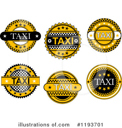 Royalty-Free (RF) Taxi Clipart Illustration by Vector Tradition SM - Stock Sample #1193701