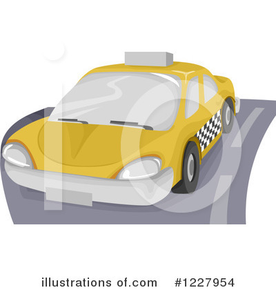 Royalty-Free (RF) Taxi Clipart Illustration by BNP Design Studio - Stock Sample #1227954