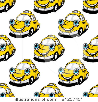 Royalty-Free (RF) Taxi Clipart Illustration by Vector Tradition SM - Stock Sample #1257451