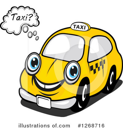 Royalty-Free (RF) Taxi Clipart Illustration by Vector Tradition SM - Stock Sample #1268716