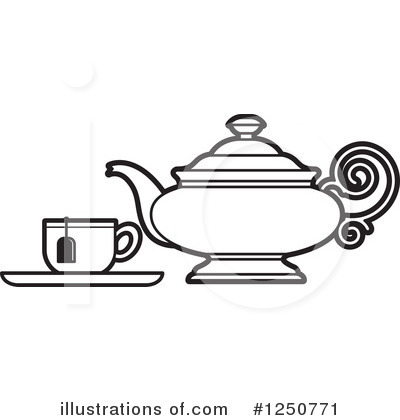 Tea Pot Clipart #1250771 by Lal Perera