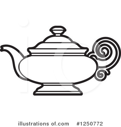 Tea Pot Clipart #1250772 by Lal Perera
