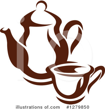Tea Kettle Clipart #1279850 by Vector Tradition SM