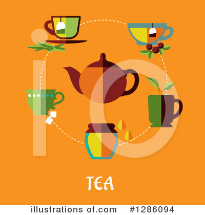 Royalty-Free (RF) Tea Clipart Illustration by Vector Tradition SM - Stock Sample #1286094