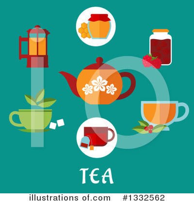 Royalty-Free (RF) Tea Clipart Illustration by Vector Tradition SM - Stock Sample #1332562