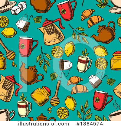 Royalty-Free (RF) Tea Clipart Illustration by Vector Tradition SM - Stock Sample #1384574