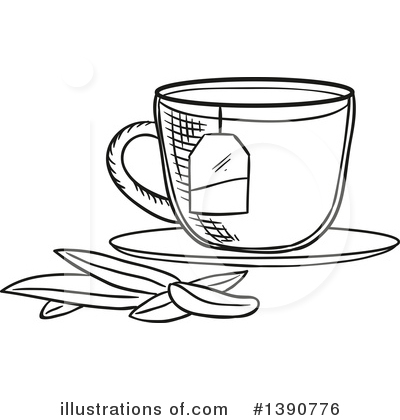 Royalty-Free (RF) Tea Clipart Illustration by Vector Tradition SM - Stock Sample #1390776