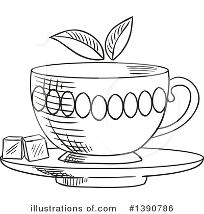 Royalty-Free (RF) Tea Clipart Illustration by Vector Tradition SM - Stock Sample #1390786