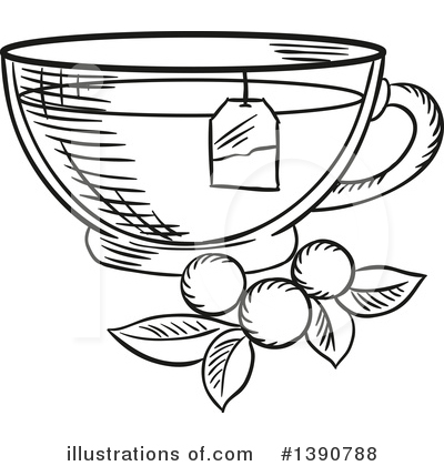 Royalty-Free (RF) Tea Clipart Illustration by Vector Tradition SM - Stock Sample #1390788