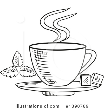 Royalty-Free (RF) Tea Clipart Illustration by Vector Tradition SM - Stock Sample #1390789