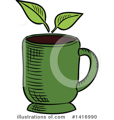 Royalty-Free (RF) Tea Clipart Illustration by Vector Tradition SM - Stock Sample #1416990