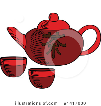 Royalty-Free (RF) Tea Clipart Illustration by Vector Tradition SM - Stock Sample #1417000