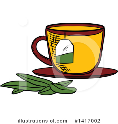 Royalty-Free (RF) Tea Clipart Illustration by Vector Tradition SM - Stock Sample #1417002