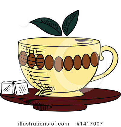 Royalty-Free (RF) Tea Clipart Illustration by Vector Tradition SM - Stock Sample #1417007