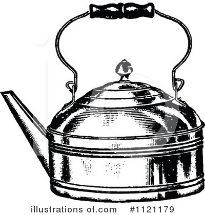 Royalty-Free (RF) Tea Kettle Clipart Illustration by Prawny Vintage - Stock Sample #1121179