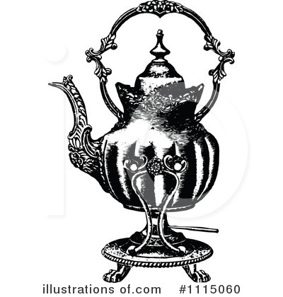 Royalty-Free (RF) Tea Pot Clipart Illustration by Prawny Vintage - Stock Sample #1115060