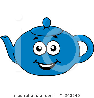 Royalty-Free (RF) Tea Pot Clipart Illustration by Vector Tradition SM - Stock Sample #1240846