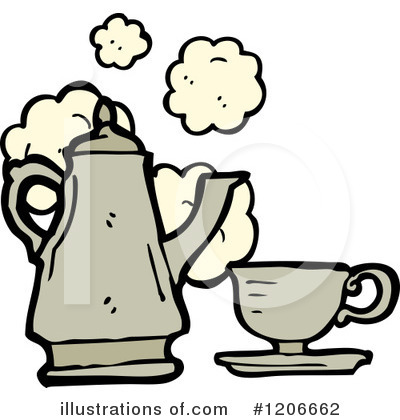 Royalty-Free (RF) Tea Set Clipart Illustration by lineartestpilot - Stock Sample #1206662