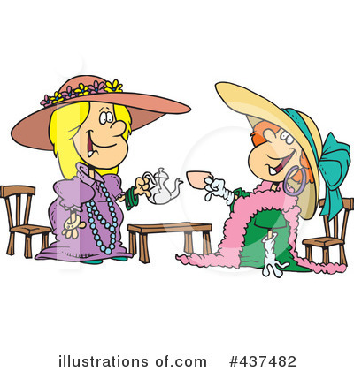 Royalty-Free (RF) Tea Time Clipart Illustration by toonaday - Stock Sample #437482