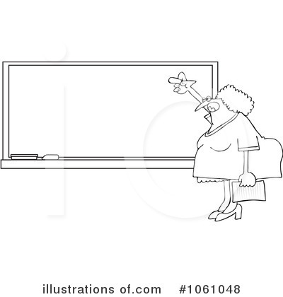 Royalty-Free (RF) Teacher Clipart Illustration by djart - Stock Sample #1061048