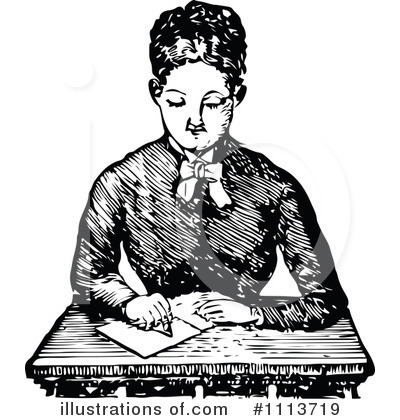 Royalty-Free (RF) Teacher Clipart Illustration by Prawny Vintage - Stock Sample #1113719