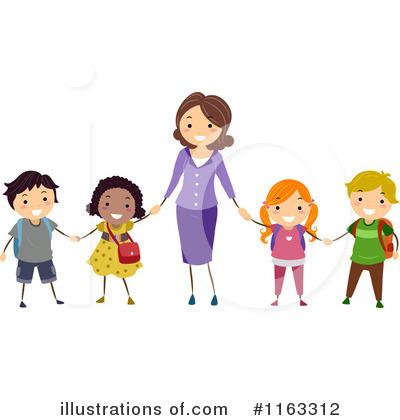Royalty-Free (RF) Teacher Clipart Illustration by BNP Design Studio - Stock Sample #1163312