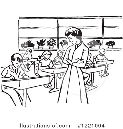 Royalty-Free (RF) Teacher Clipart Illustration by Picsburg - Stock Sample #1221004