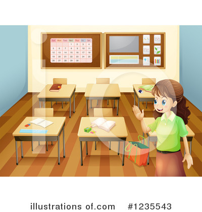 Classroom Clipart #1123893 - Illustration by Graphics RF
